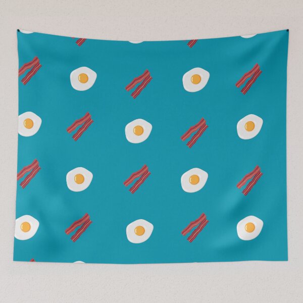 Item preview, Bacon and Eggs - Turquoise designed and sold by Ashleigh Bell.