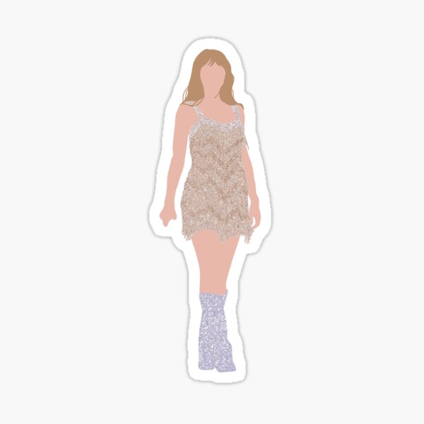 Taylor Swift the Eras Tour Fearless Outfit art Sticker for Sale by nerfie