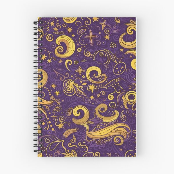 Item preview, Purple and Yellow Magical Swirls designed and sold by DaniGirls.