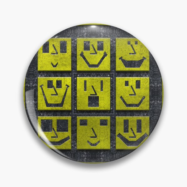 Item preview, Block Grunge Smiley Face Pattern designed and sold by Swabcraft.