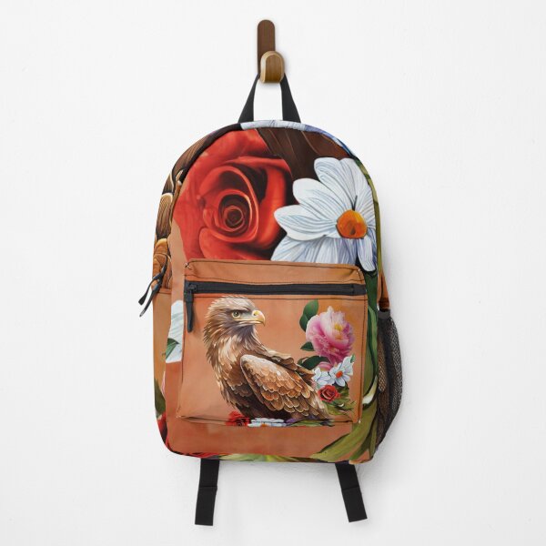 Item preview, Wonderful eagle with flowers designed and sold by nicky2342.