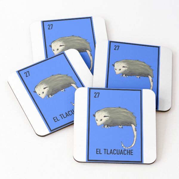 Item preview, 27 El tlacuache , the opossum , loteria card animal loteria  designed and sold by DarbyHunterArt.