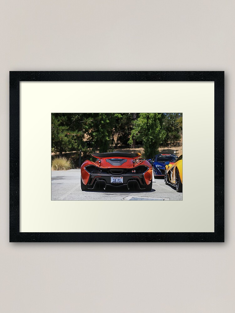 Volcano Orange Mclaren P1 Framed Art Print By Ncraigphoto Redbubble