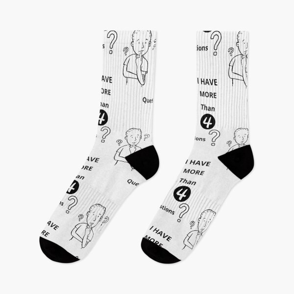 Item preview, I Have More Than Four Questions  designed and sold by Moronova   ⭐⭐⭐⭐⭐.