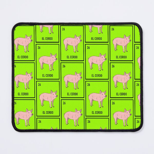 Item preview, 26 El cerdo, the pig, loteria card animal loteria  designed and sold by DarbyHunterArt.
