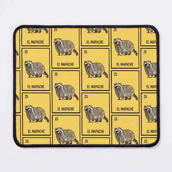 Item preview, 25 El mapche, the raccoon , loteria card animal loteria  designed and sold by DarbyHunterArt.