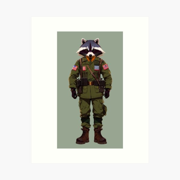 Item preview, Hipster Racoon V11 designed and sold by HipsterAnimals.