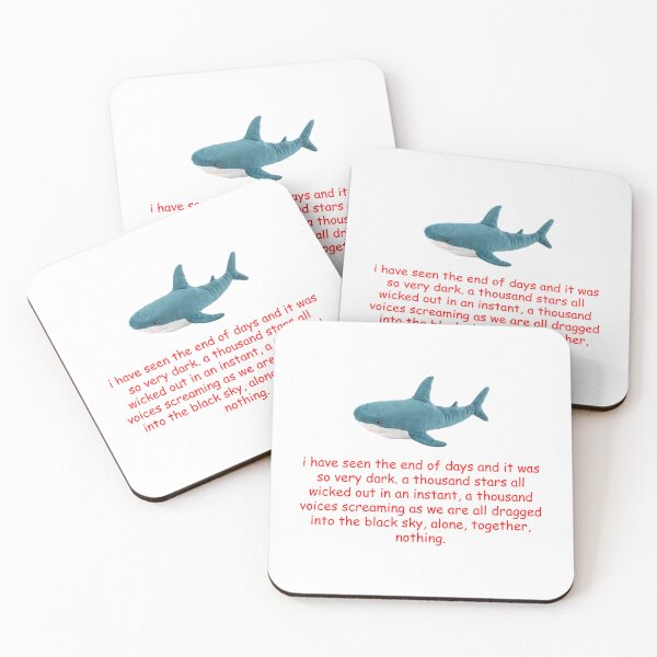 Item preview, blahaj ikea shark existentialism designed and sold by NeonHitcha.