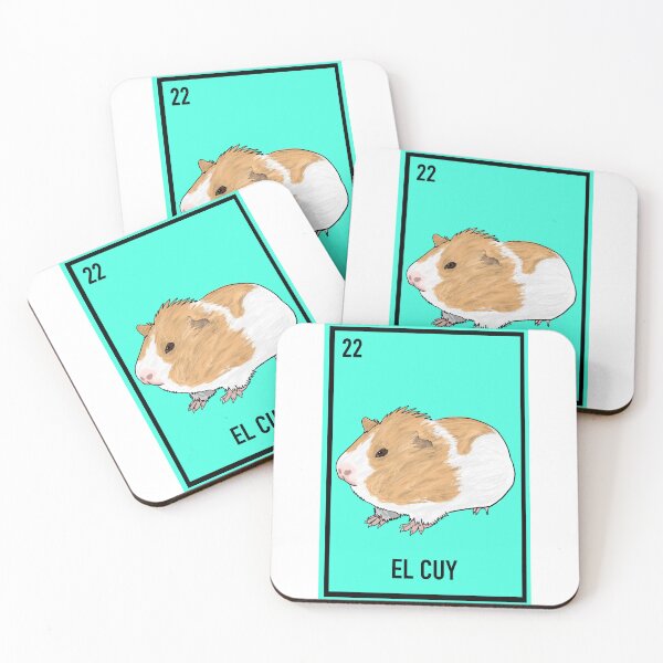Artikelvorschau, 22 El cuy, das Meerschweinchen, Loteriakarte Tierloteria entworfen und verkauft von DarbyHunterArt.