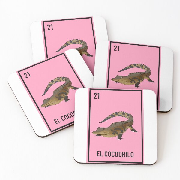 Item preview, 21 El cocodrilo , the crocodile , loteria card animal loteria designed and sold by DarbyHunterArt.