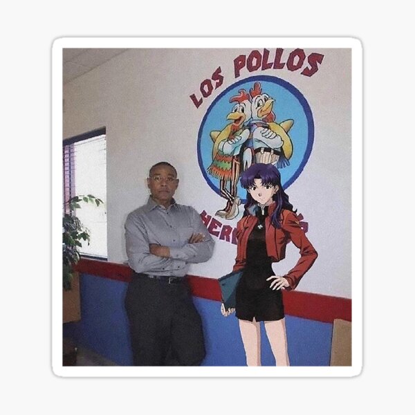 Vista previa del artículo con la obra «gus y misato», diseñado y vendido por NeonHitcha.