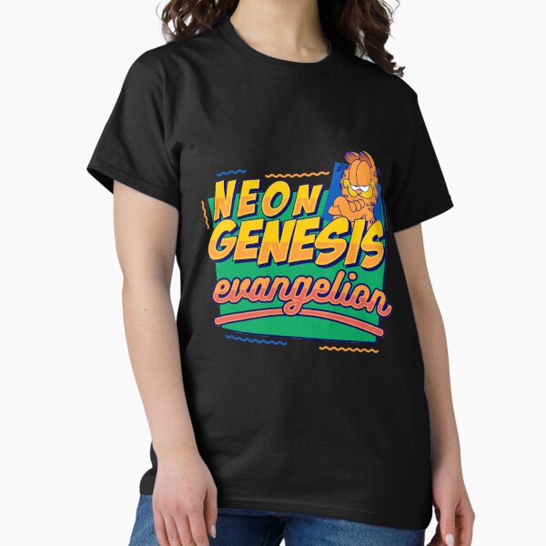 Vista previa del artículo con la obra «Neón Génesis Evangelion Garfield», diseñado y vendido por NeonHitcha.