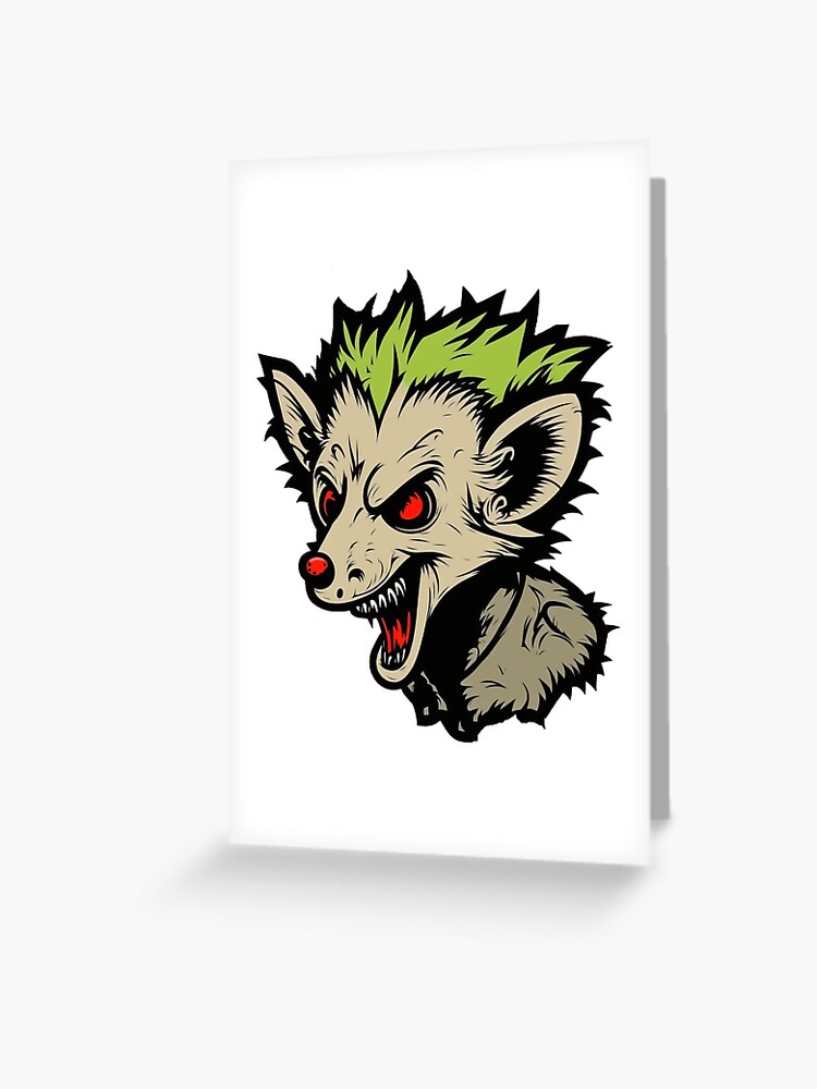 Punk Rock Opossum Rock n' Roll Metal Art Print for Sale by PrintPunk3