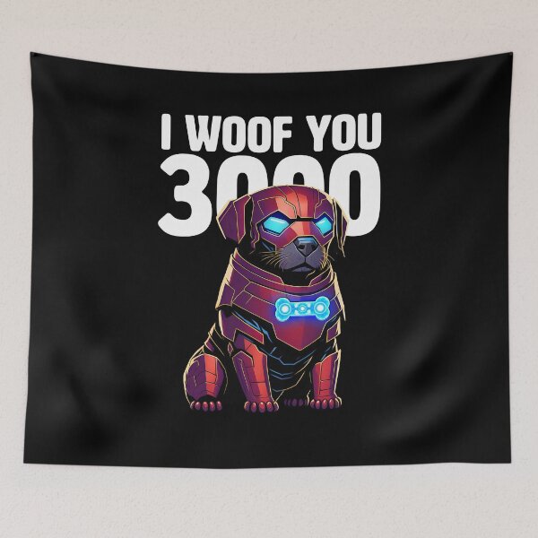 Item preview, I Love you 3000 - Funny black Labrador for Labrador Retriever fans designed and sold by BrainlabStudios.
