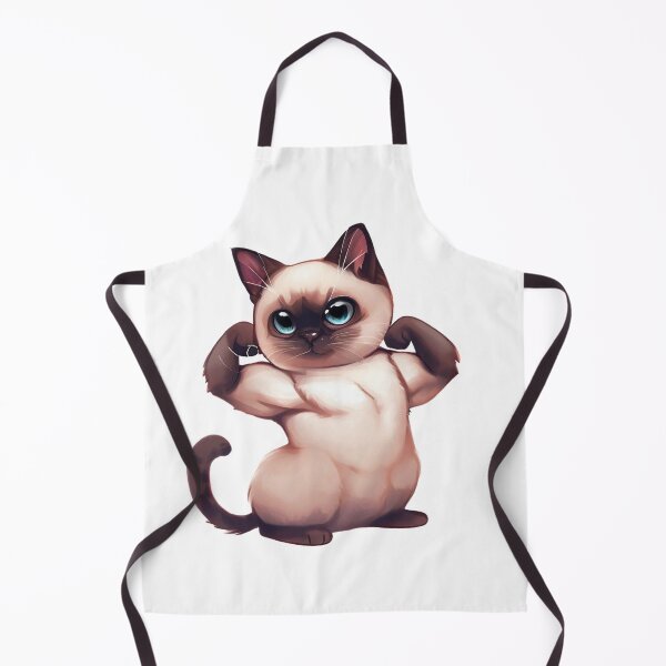 Item preview, Pawsitively Adorable Flexing Siamese Cat designed and sold by CookieandDreams.