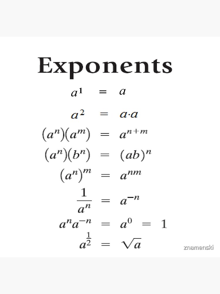 Exponents by znamenski