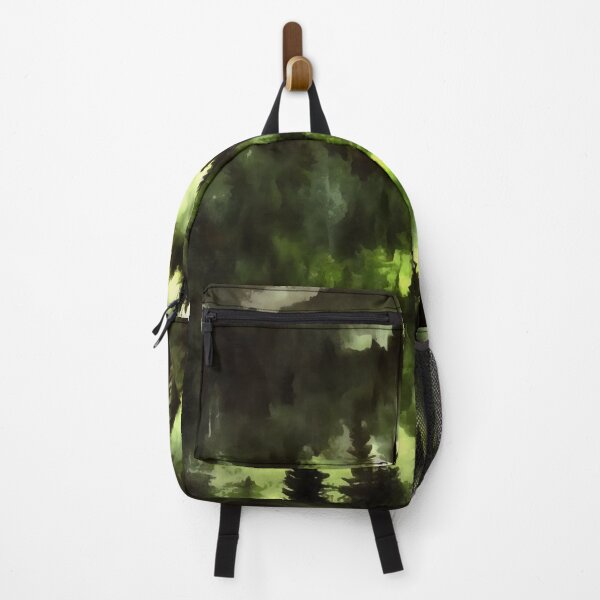 Item preview, Forest Fog Woodland Landscape Painting designed and sold by taiche.