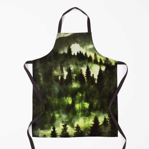 Item preview, Forest Fog Woodland Landscape Painting designed and sold by taiche.
