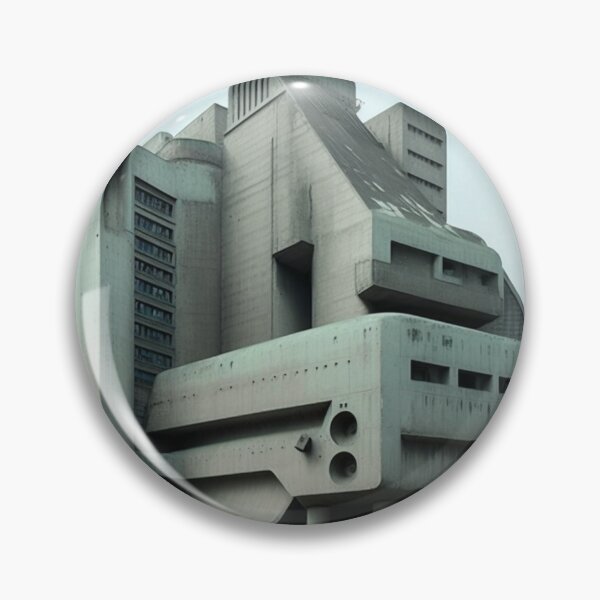 Artikelvorschau, Brutalistische Retro-Space-Age-Architektur entworfen und verkauft von magogglemakes.