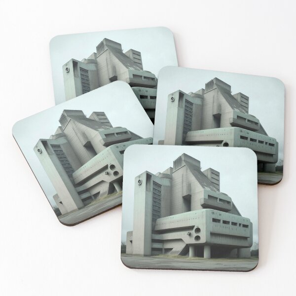 Item preview, Brutalist Retro Space Age Architecture designed and sold by magogglemakes.