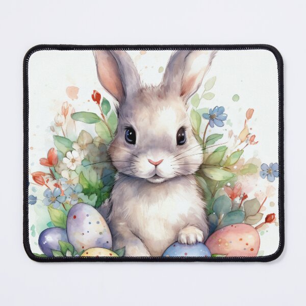 Item preview, Easter Eggs and Bunny with Flowers designed and sold by lightnamu.