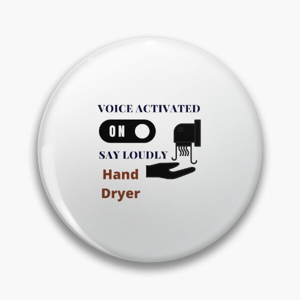 Item preview, Voice Activated Hand Dryer | With illustration of Hand Dryer and white background designed and sold by RM-Journey.