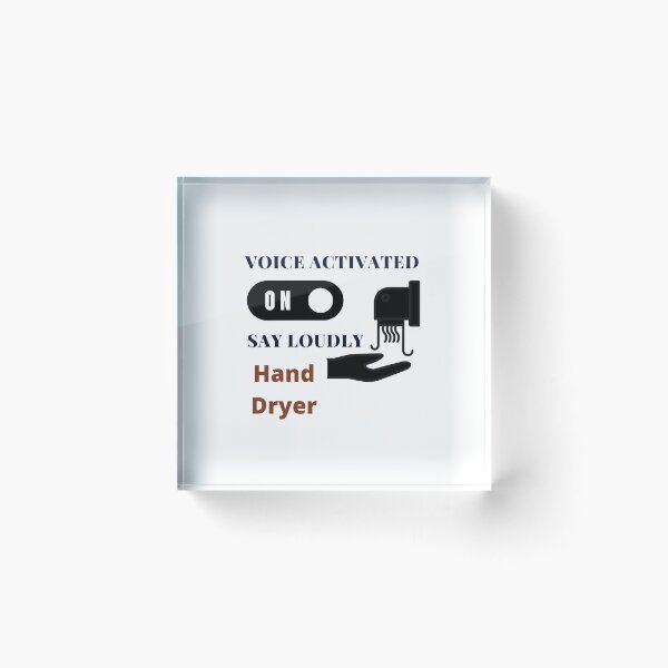 Item preview, Voice Activated Hand Dryer | With illustration of Hand Dryer and white background designed and sold by RM-Journey.