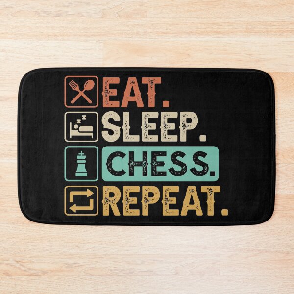 Item preview, Eat Sleep Chess Repeat designed and sold by kapsell.