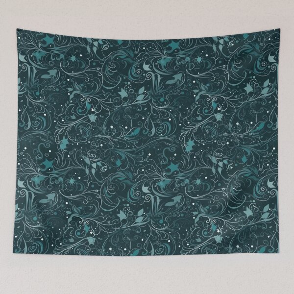 Item preview, Teal and Blue Magical Swirls designed and sold by DaniGirls.