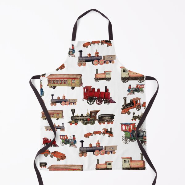 Item preview, Vintage Toy Train Colorful Trains Pattern designed and sold by idovedesign.