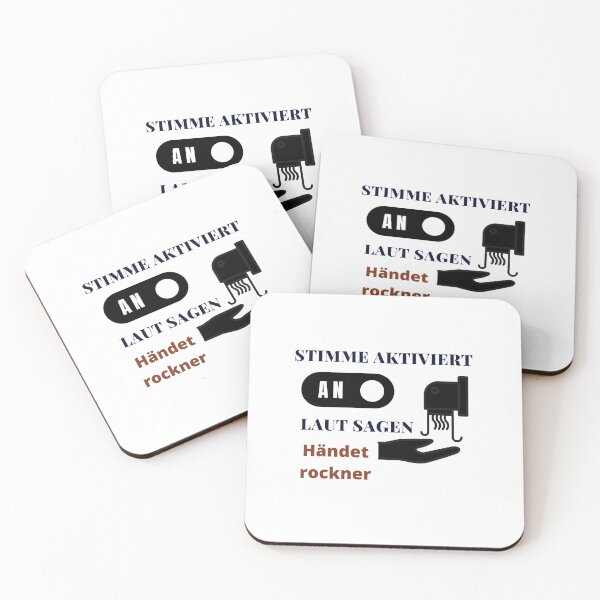 Item preview, Sprachaktivierter Händetrockner | With illustration of Hand Dryer and white background designed and sold by RM-Journey.
