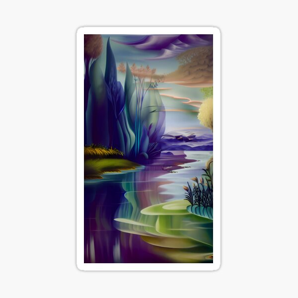 Item preview, Magic River Valley designed and sold by NanaB-Art.