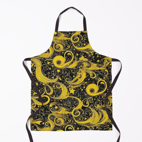 Item preview, Black and Yellow Magical Swirls designed and sold by DaniGirls.