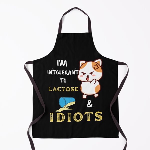 Item preview, I'm Intolerant to Lactose and Idiots-Funny cat designed and sold by artfartzzz.
