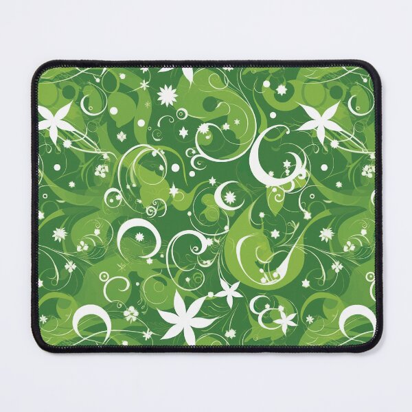 Item preview, Green and White Magical Swirls designed and sold by DaniGirls.