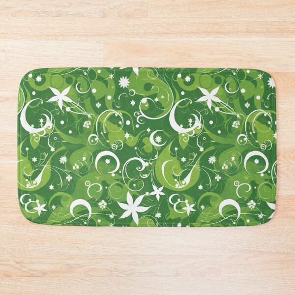 Item preview, Green and White Magical Swirls designed and sold by DaniGirls.