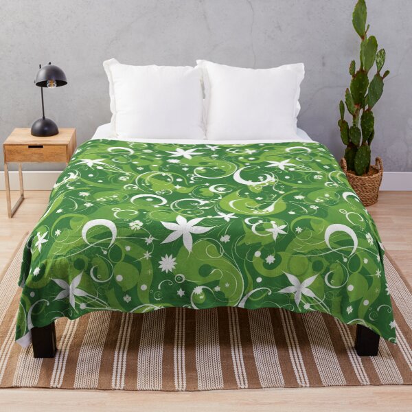 Item preview, Green and White Magical Swirls designed and sold by DaniGirls.