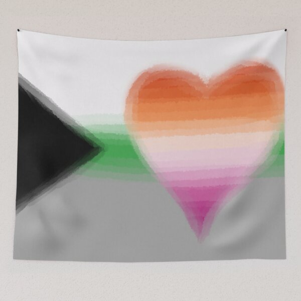 Item preview, Watercolor Demi-Homoromantic Lesbian Pride Flag designed and sold by Sum-Thangs.