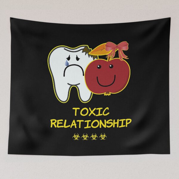 Item preview, 'Toxic Relationship' Couple Goals - Sarcasm Lovers Collection Apple designed and sold by Ridiculam Toga.