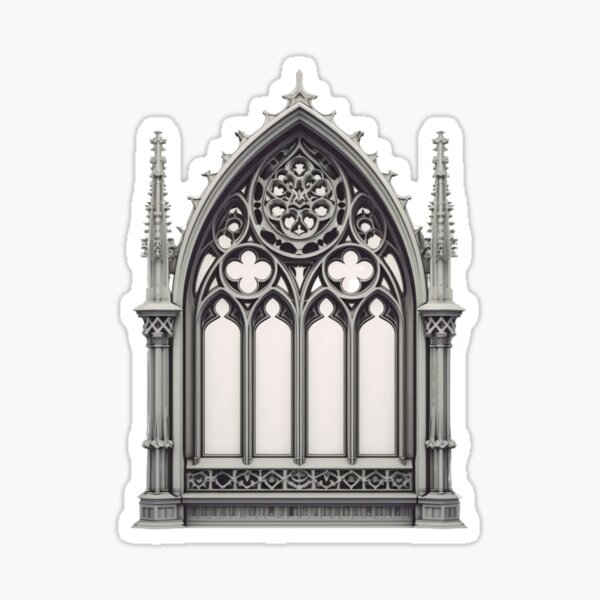 Item preview, Ornate Gothic Style Window designed and sold by DirtyDogArts.