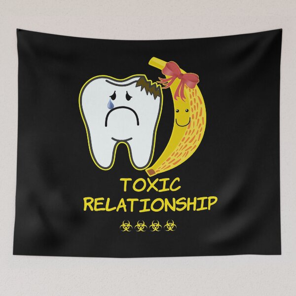 Item preview, 'Toxic Relationship' Couple Goals - Sarcasm Lovers Collection Banana designed and sold by Ridiculam Toga.