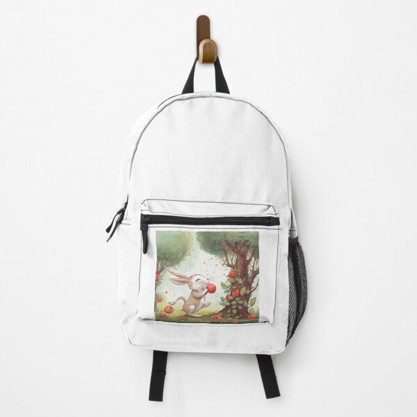 Item preview, cute bunny in an apple orchard, struggling to reach the apples on the tree 1-2 designed and sold by KrazyFantasy.