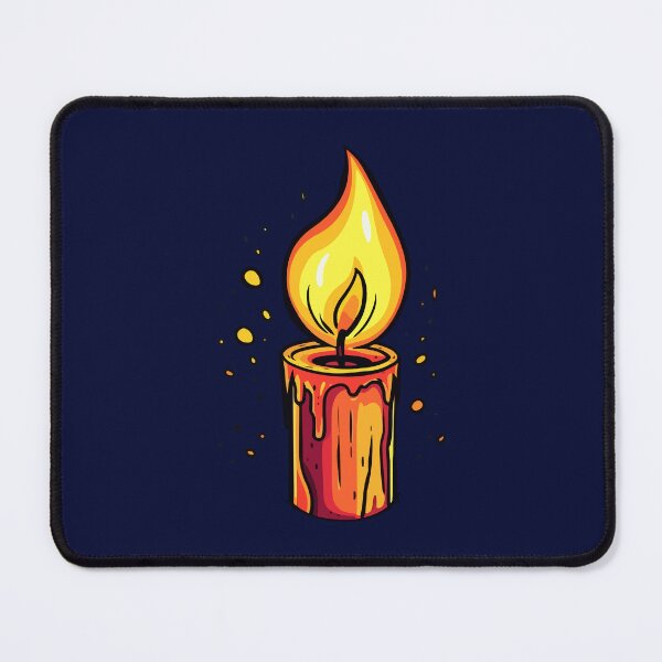 Item preview, Flickering Flamed Candle Cartoon Style designed and sold by Arncil.