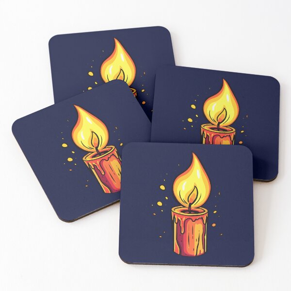 Item preview, Flickering Flamed Candle Cartoon Style designed and sold by Arncil.