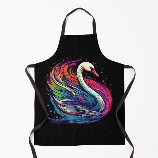 Aperçu de l'œuvre Graceful Rainbow Swan Cartoon Style créée et vendue par Arncil.