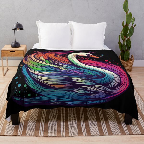 Artikelvorschau, Graceful Rainbow Swan Cartoon Style entworfen und verkauft von Arncil.