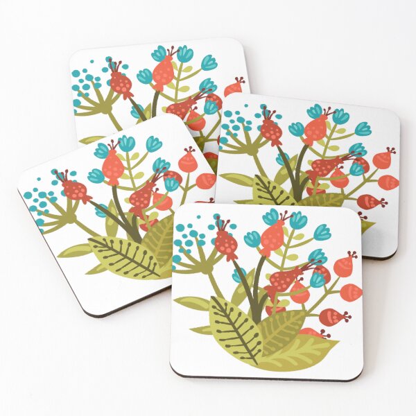 Item preview, Colourful Flower Pattern designed and sold by Honey Myrtle Studio.