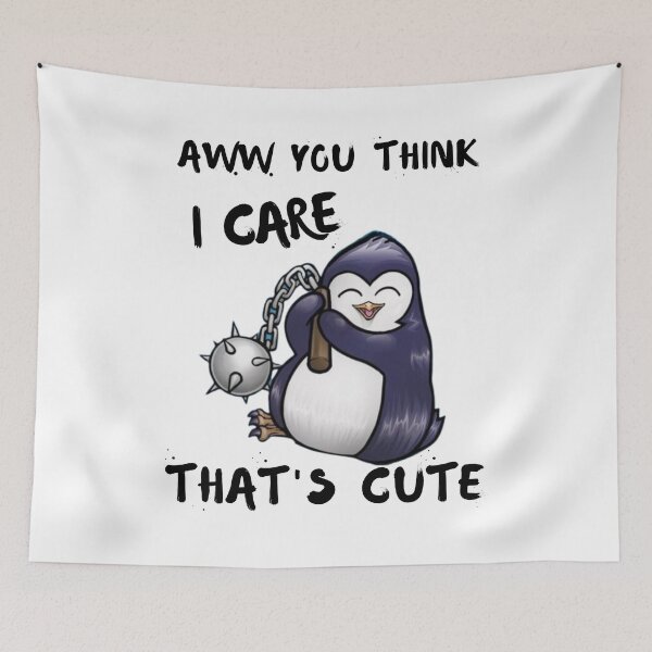 Item preview,  Aww you think I care, that's cute-Funny quotes designed and sold by artfartzzz.