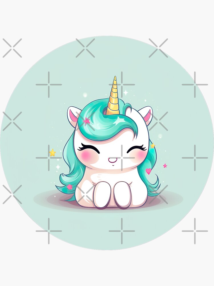 Cute Baby Unicorn Stickers - Kawaii Stickers - Journal Stickers [USA]