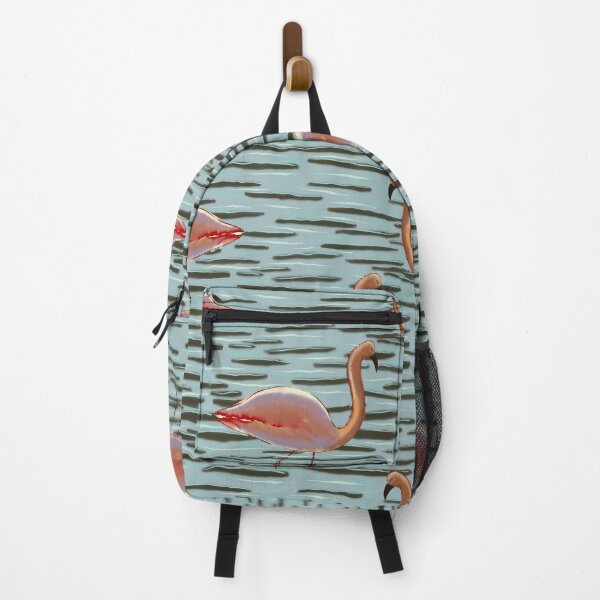 Item preview, Flamingo in the pond designed and sold by Daizydrawshop.